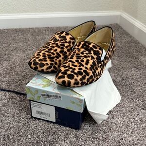 Birdies Starling Leopard Print Women's Slip-On Loafers - Tan/Black